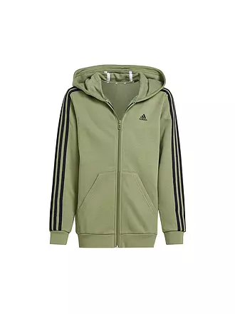 ADIDAS | Kinder Kapuzenjacke Essentials 3-Streifen Fleece | 